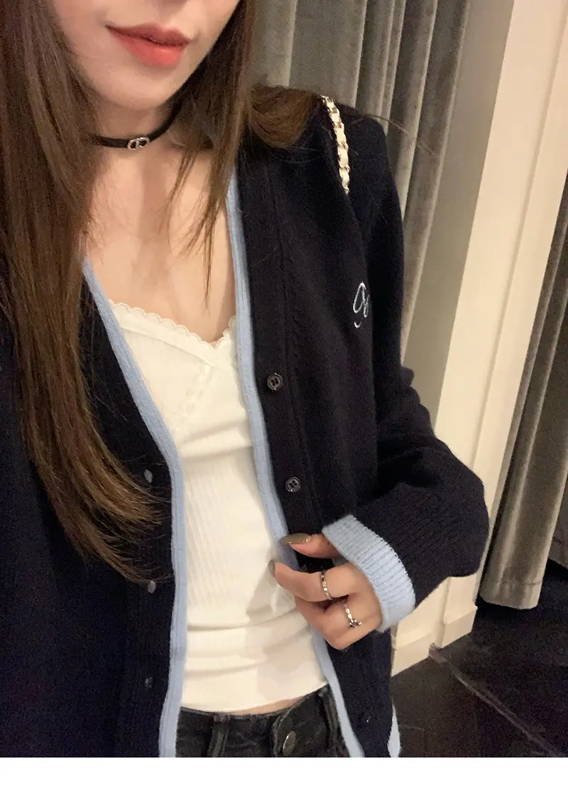 한국인기 루즈핏 울 니트 가디건 상세 이미지 3