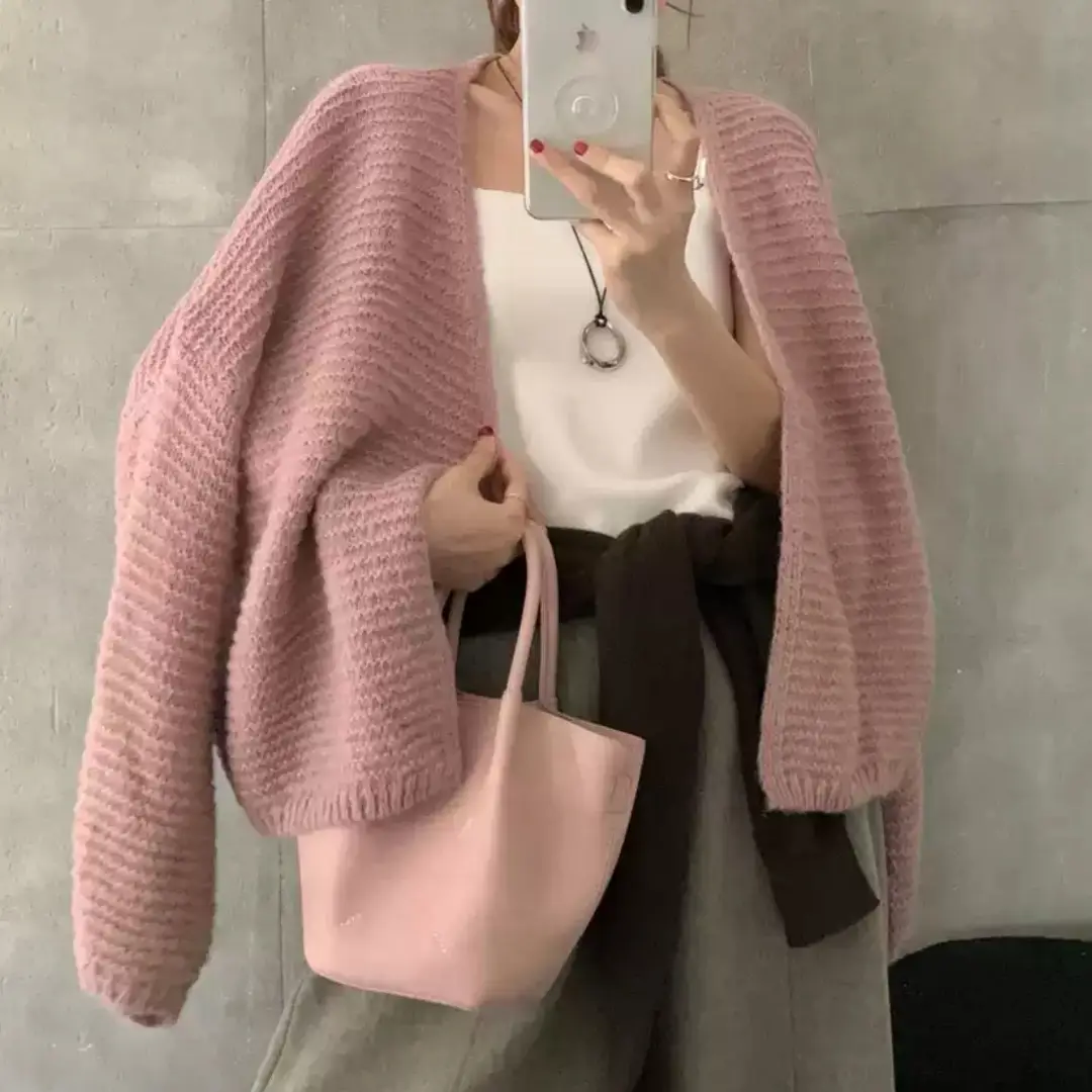 한국인기 루즈핏 울 가디건 상세 이미지 5
