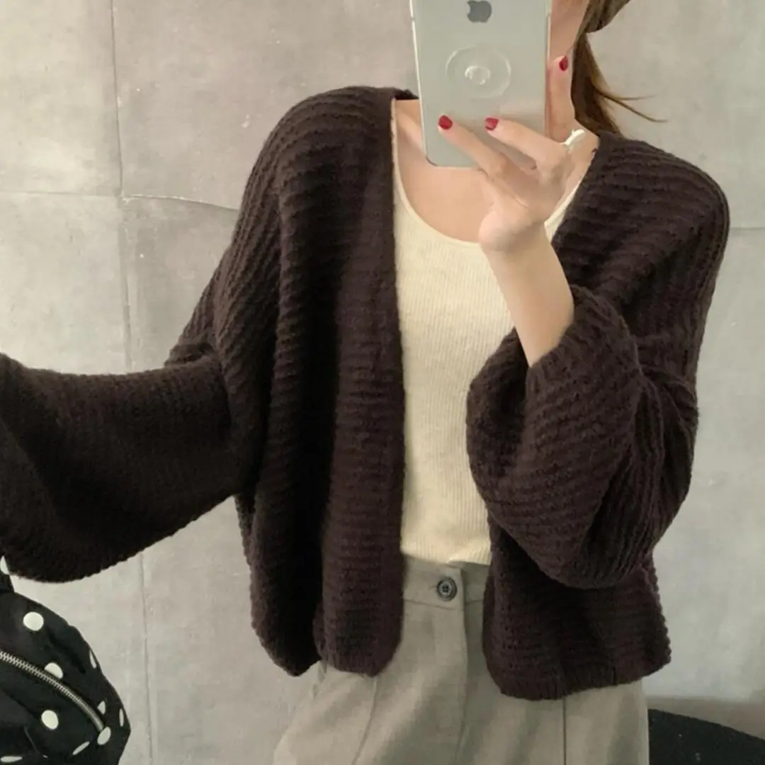 한국인기 루즈핏 울 가디건 상세 이미지 7