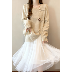 批发宽松遮肚针织毛衣女春秋冬大码胖mm显瘦不规则打底内搭可外穿上衣
