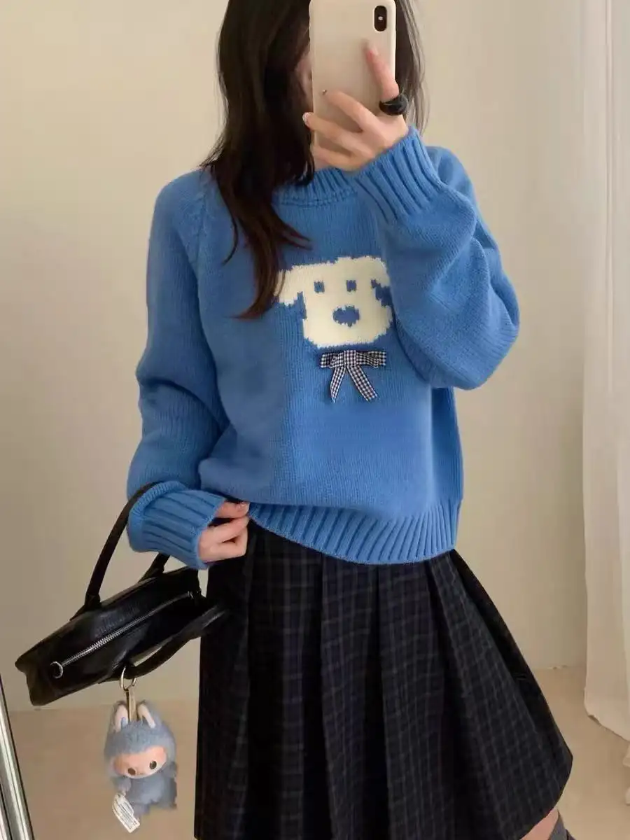강아지 니트 스웨터 상세 이미지 1