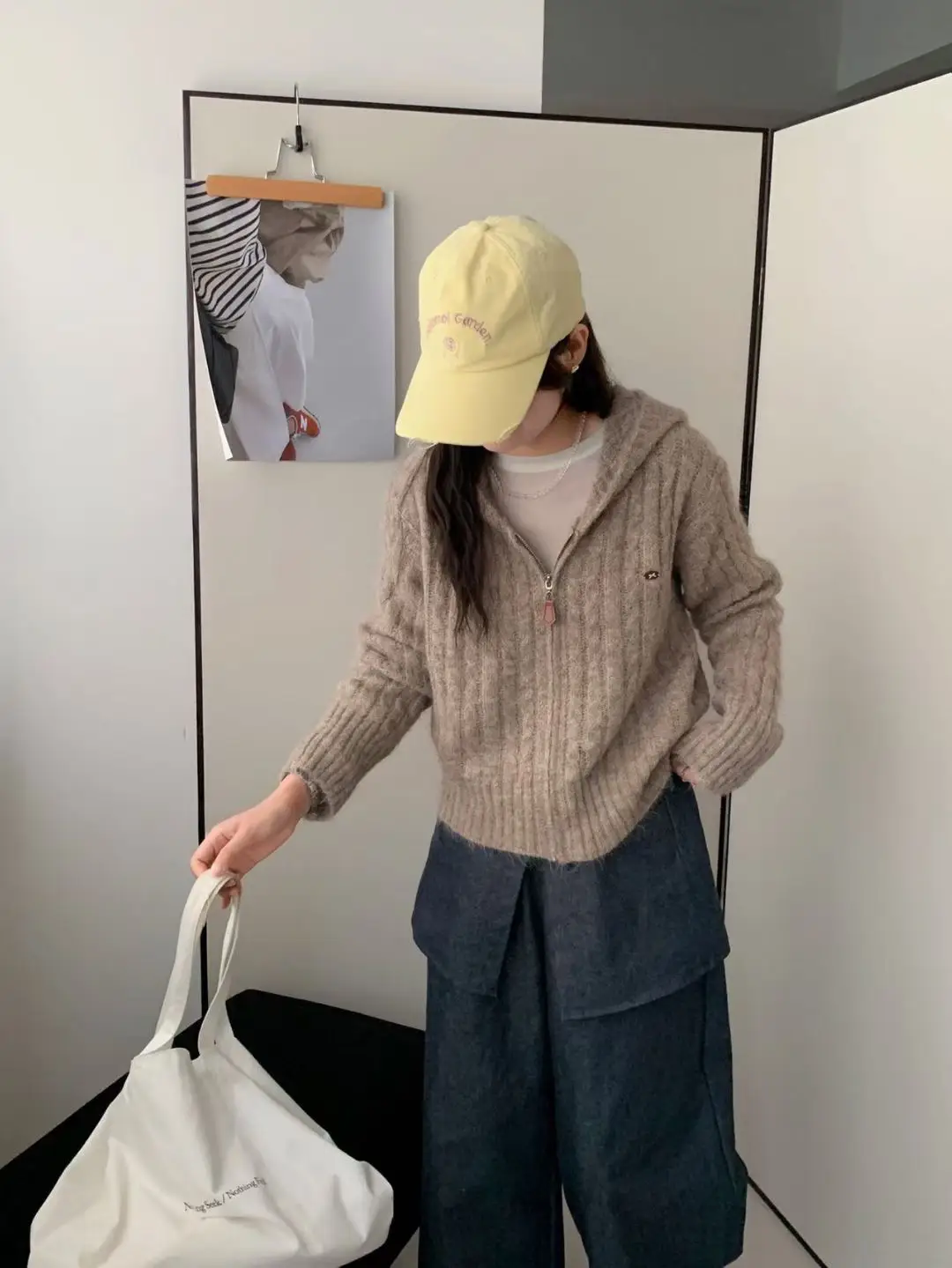 한국인기 꽈배기 후드 가디건 상세 이미지 2