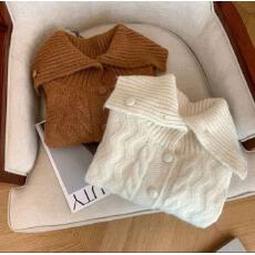 批发十三行女装<b class='q'>新款</b>韩系漂亮小上衣早秋高领围脖毛衣开衫<b class='q'>外套</b>