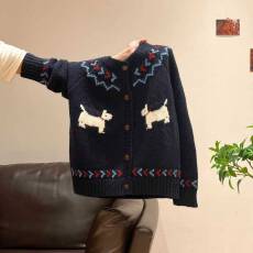 批发秋冬新款<b class='q'>可爱</b>风减龄开衫外套女士宽松显瘦内搭毛衣软糯针织衫