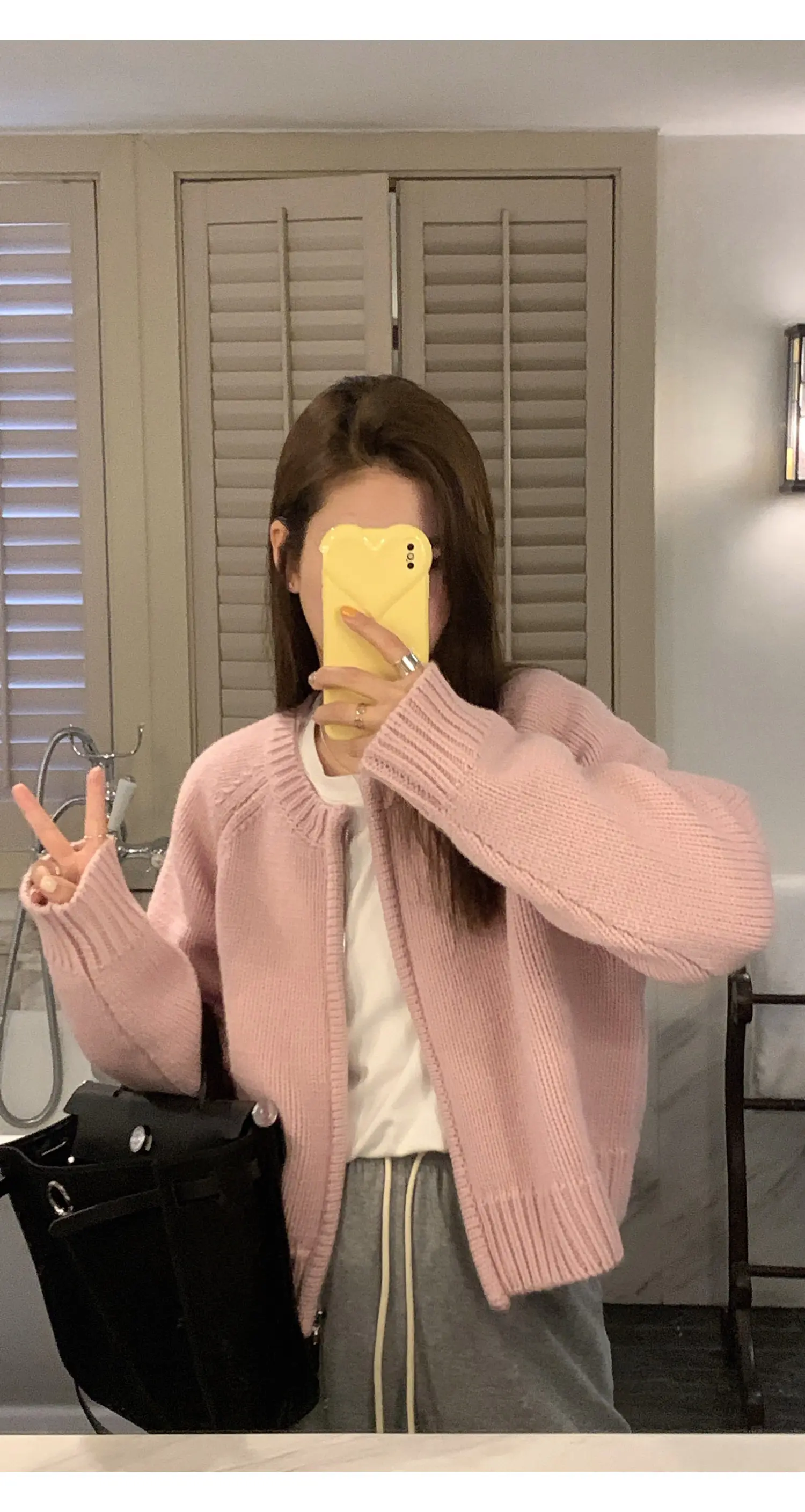 한국인기 울 지퍼 가디건 상세 이미지 18