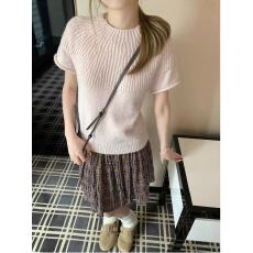 批发Hotdog 热狗很辣百利甜辣妹针织挂脖修身无袖露背吊带上衣女