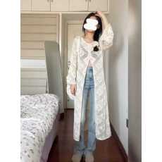 批发镂空防晒罩衫薄款女度假风吊带外搭披肩<b class='q'>中长款</b>针织开衫夏