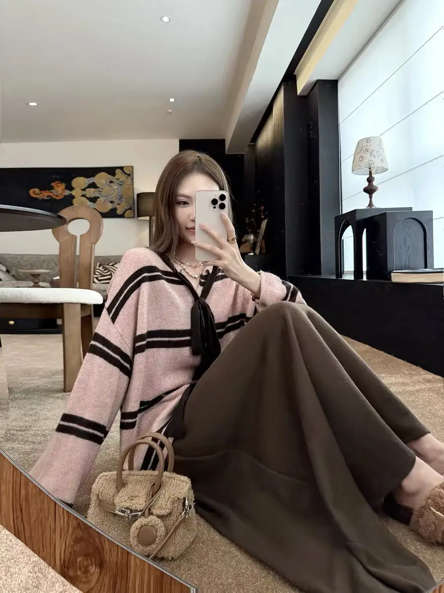 스트라이프 마해어 울 니트 상세 이미지 1