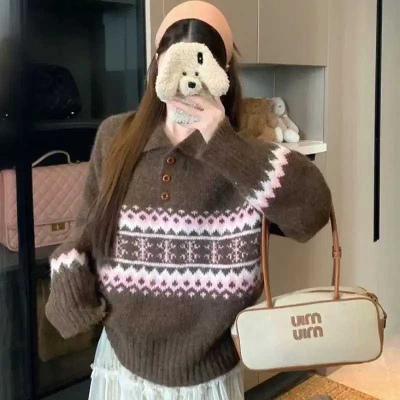 페어아일 폴로넥 울 니트 상세 이미지 5