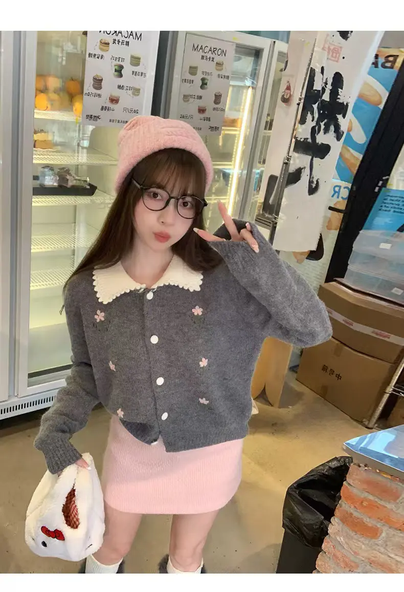 한국인기 울 폴로넥 가디건 상세 이미지 6