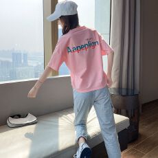 批发现货 <b class='q'>运动</b>服套装女2026夏季新款时尚跑步学生宽松潮牌两件套