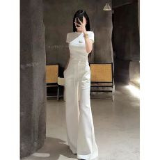 批发夏季减龄穿搭一整套时尚休闲<b class='q'>运动</b>洋气修身短袖阔腿<b class='q'>长裤</b>两件套装<b class='q'>女</b>