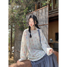 批发实拍~大码~韩系多巴胺蝴蝶星星印花薄款蝴蝶结<b class='q'>宽松</b>防晒<b class='q'>T</b><b class='q'>恤</b>上衣