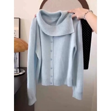 批发自留款推荐~温柔风<b class='q'>不规则</b>翻领毛衣<b class='q'>开衫</b>女冬季款甜美百搭针织外套