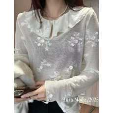 批发欧货2026早春新款韩版<b class='q'>宽松</b>显瘦圆领<b class='q'>长袖</b>针织衫女时尚休闲百搭上衣