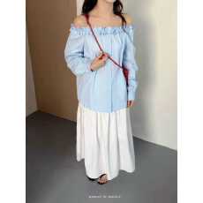 批发别致小众花边圆领长袖纯棉白衬衫女春夏装韩系减龄少女<b class='q'>上衣</b>薄<b class='q'>外套</b>