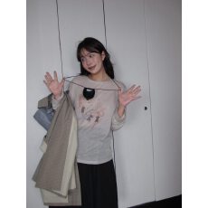 批发韩国东大门春季新款卡通减龄印花薄款天丝<b class='q'>长袖</b><b class='q'>T</b><b class='q'>恤</b>女百搭宽松上衣