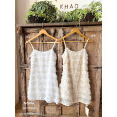 批发AS OFFICIAL-品飙升妈生好氛围·重工蕾丝边吊带裙叠穿连衣裙2628