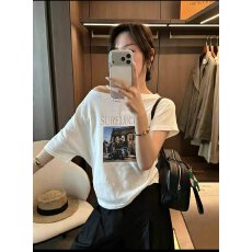 批发韩伊hanyi<b class='q'>正品</b>韩版斜肩设计简单凉快短袖T恤打底衫女26夏季半袖女