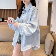 批发实拍2026夏季衬衫大码<b class='q'>胖</b><b class='q'>mm</b><b class='q'>外套</b>防晒衣女