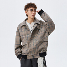 批发2025新款男士外套春秋季潮牌韩版帅气立领休闲百搭工装男夹克大码