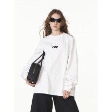 批发潮流<b class='q'>流行</b>慵懒日系原宿文艺气质时尚简约新款百搭纯棉270g收口T