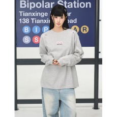 批发重磅印花长袖<b class='q'>t</b><b class='q'>恤</b>春秋款圆领上班衣<b class='q'>服</b>加肥加大秋装白色纯棉打底衫
