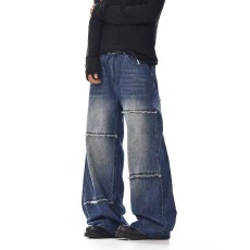 批发2025春秋新款<b class='q'>韩版</b>宽松潮牌直筒牛仔<b class='q'>裤</b>