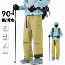 2025冬季新款工装羽绒裤情侣同款外穿加厚保暖户外防风羽绒裤