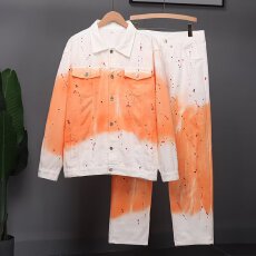 气质新款流行百搭慵懒ins时尚文艺简约牛仔套装日系原宿潮流