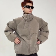 美式2025新款休闲夹克男士外套春秋款潮牌大码秋季衣服男装冲锋衣