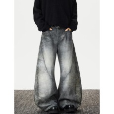 批发原宿流行时尚文艺简约气质潮流牛仔裤ins百搭新款日系慵懒