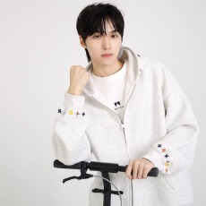 批发外套男女2025秋冬季小个子宽松韩系慵懒风连帽拉链开衫卫衣