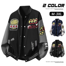 2026年春季新款夹克外套男 美式街头风棒球服外套 飞行夹克