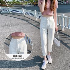 批发【主推老爹爆款】八个色哈伦高腰牛仔裤九分和长裤 XS-2XL