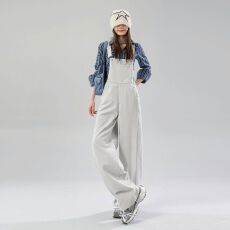 批发减龄阔腿<b class='q'>牛仔</b>背带裤女2026春秋新款慵懒风高腰显瘦宽松休闲<b class='q'>连体裤</b>