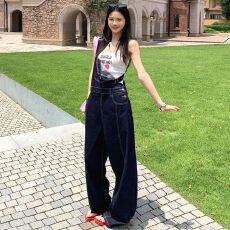 批发美式复古｜防掉色牛仔｜宽松减龄牛仔背带裤女