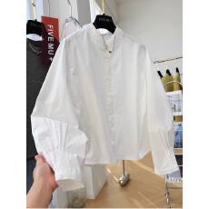 批发镂空蕾丝翻领长袖衬衣<b class='q'>女</b>春装高级感轻奢减龄洋气叠穿上衣韩系小衫