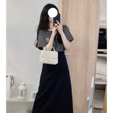 批发夏装女2026茶系穿搭一整套炸街时尚盐系<b class='q'>高级</b>感连衣裙子两件套装春