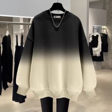 批发韩版 个性卫衣女宽松女<b class='q'>装</b> 春秋百搭时髦露脐高腰字母上衣设计感