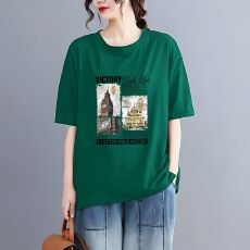 批发夏装纯棉白色<b class='q'>t</b><b class='q'>恤</b>女短袖夏季新款宽松<b class='q'>韩版</b>女装百搭休闲圆领体恤女