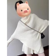 批发巨好看的斗篷<b class='q'>毛衣</b>针织衫早秋冬季穿搭一整套<b class='q'>女装</b>上衣半身裙两件套