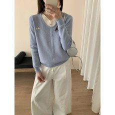 批发韩系小清新气质百搭长袖女2026早春新款假两件设计感小众别致上衣