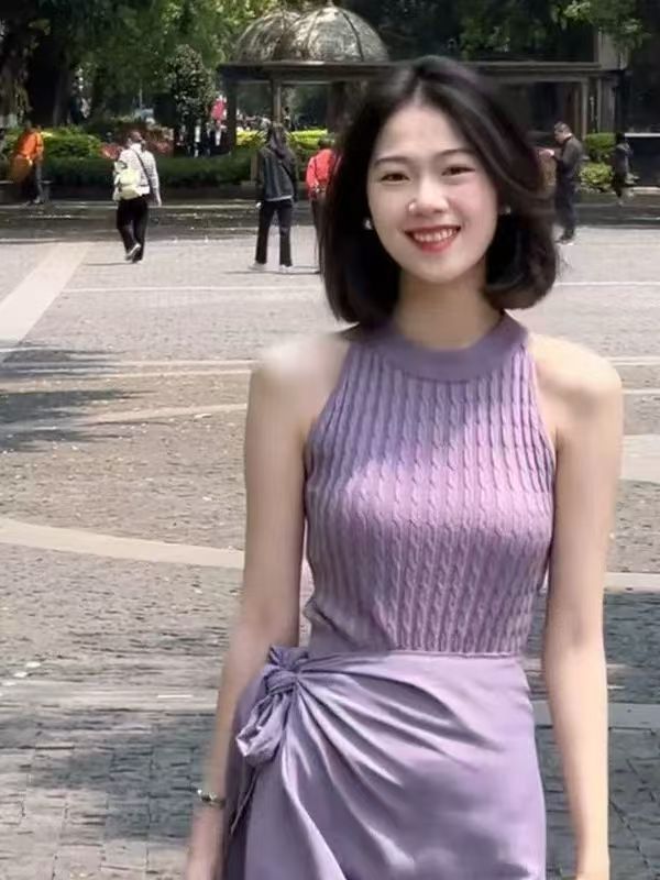 홍콩 느낌 레트로 꽈배기 니트 민소매 조끼 여성 2026 여름 새로운 캐주얼 다용도 라운드 넥 고급 센스 맨위