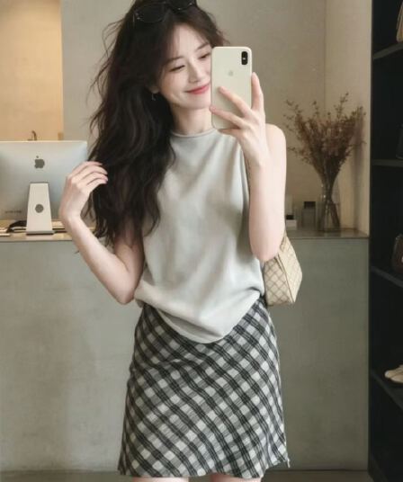 한 부서 느슨함 센스 전체 집합 외국 가스 연령 감소 맨위 여성 여름 새로운 오래된 돈 익스트림 제인 바람 민소매 니트 조끼