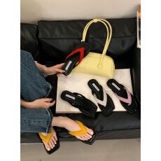 批发百搭人字拖夹趾拖鞋女2026夏新款韩版方头网红性感平底方头凉拖鞋