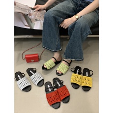 批发鱼嘴一字拖鞋女外穿2026夏新款真皮平底<b class='q'>休闲</b>露趾凉拖