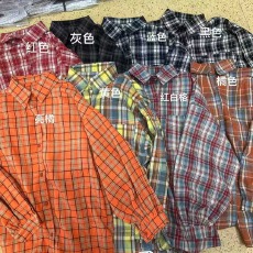 批发<b class='q'>韩版</b>春季经典格子大码衬衫原宿风休闲长袖时尚百搭衬衣外套女上衣