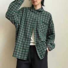 批发韩版春秋装大码宽松格子衬衫<b class='q'>时尚</b>宽松原宿风<b class='q'>个性</b>设计感衬衣外套女