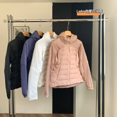批发2025冬新款lulu同款羽绒服女短款修身<b class='q'>显瘦</b>塑性轻薄运动保暖瑜伽服